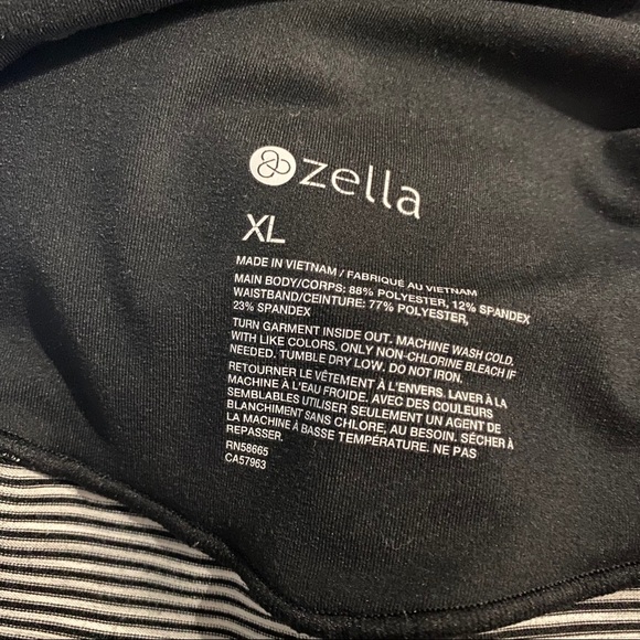 Zella- Maternity Striped Crop Active Leggings - Picture 5 of 5